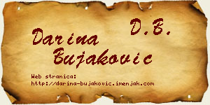 Darina Bujaković vizit kartica